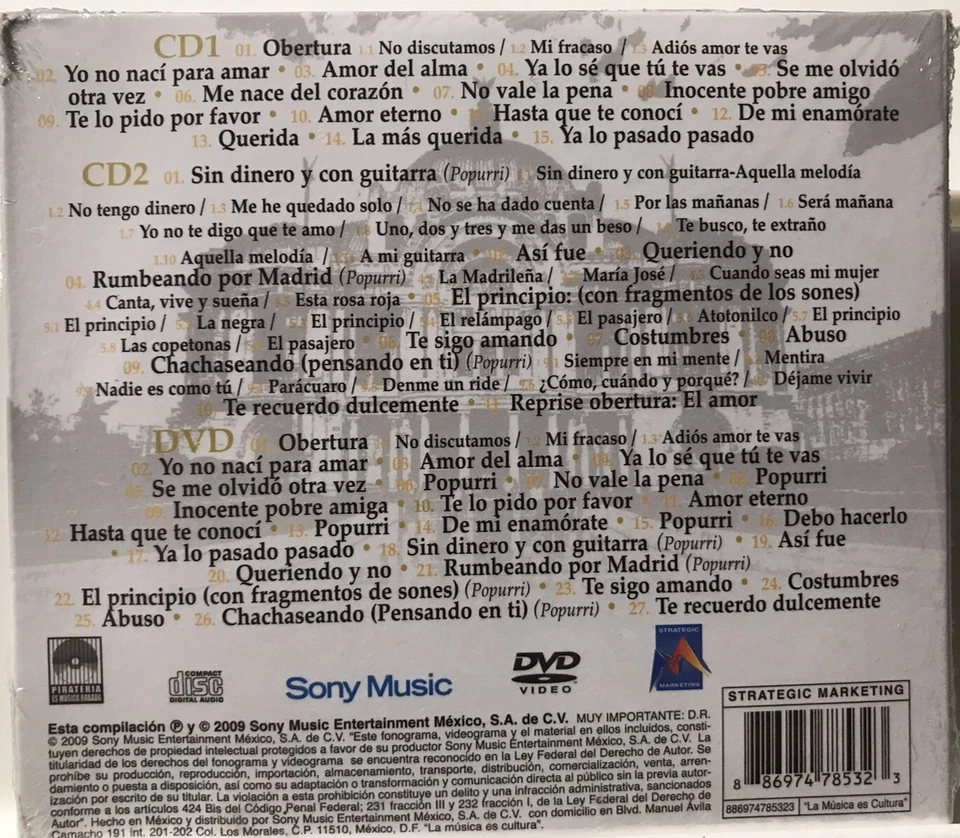 Rare no longer poduced Juan Gabriel en el Palacio de Bellas Artes 2cds & dvd NEW - Image 2 of 2