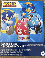 Sonic The Hedgehog Egg Decorating Kit-Brand New-SHIPS N 24 HOURS