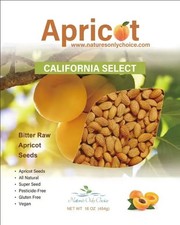 Apricot Seeds California Grown Bitter Raw 100 All Natural From Organic USA