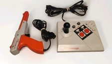 Nintendo NES Advantage Joystick Controller & Orange Zapper OEM NES-026 & NES-005
