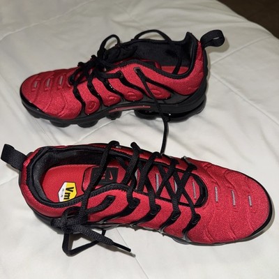 Air Vapormax Plus Men's Size 9.5 University Red/Black-White CU4863-600 Fast Ship