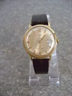Timex 4147-3268   Self Wind  Viscount Gold  1960's  Vintage  Parts or repair