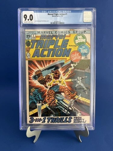 MARVEL TRIPLE ACTION #1 CGC 9.0 MARVEL 1972 SILVER SURFER NEWLY GRADED