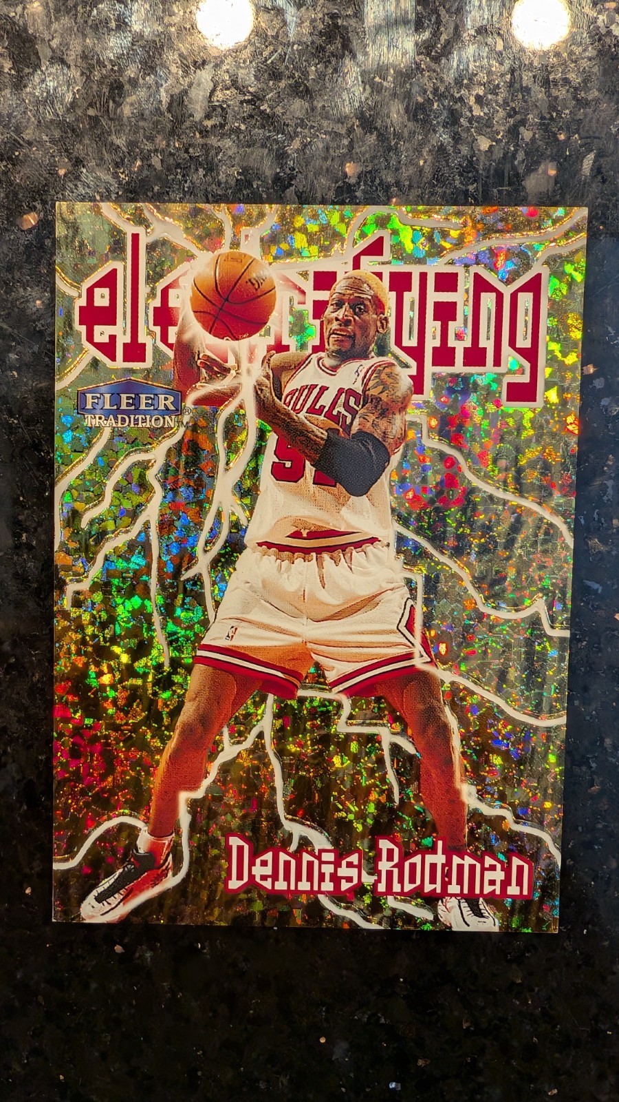 1998-99 Fleer Tradition Dennis Rodman Electrifying #10E Bulls