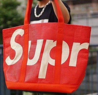 Supreme Raffia Tote Red Spring/Summer 2020 Collection NEW | eBay