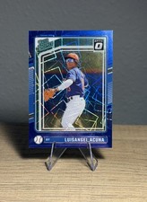 2024 Panini Donruss Optic-  Rated Prospects Luisangel Acuna #175 Blue Velocity