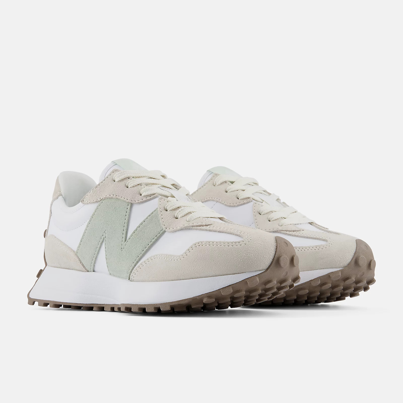 New Balance WMNS 327 Angora White Silver Moss Width B W327SUB Women's Size image 2