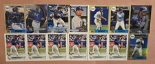 (30) Wander Franco 2022 Rookie RC Card LOT Chrome Topps Bowman 1987 Platinum 
