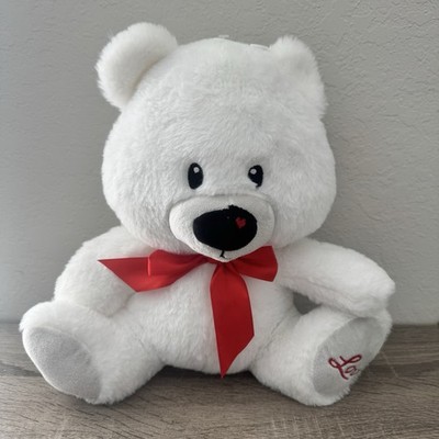 American Greetings  Teddy Bear White Plush  13  NWOT