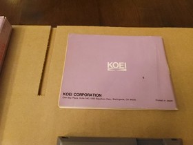 Romance of the Three Kingdoms II (Nintendo NES, 1991) Cart Box Manual - Tested!