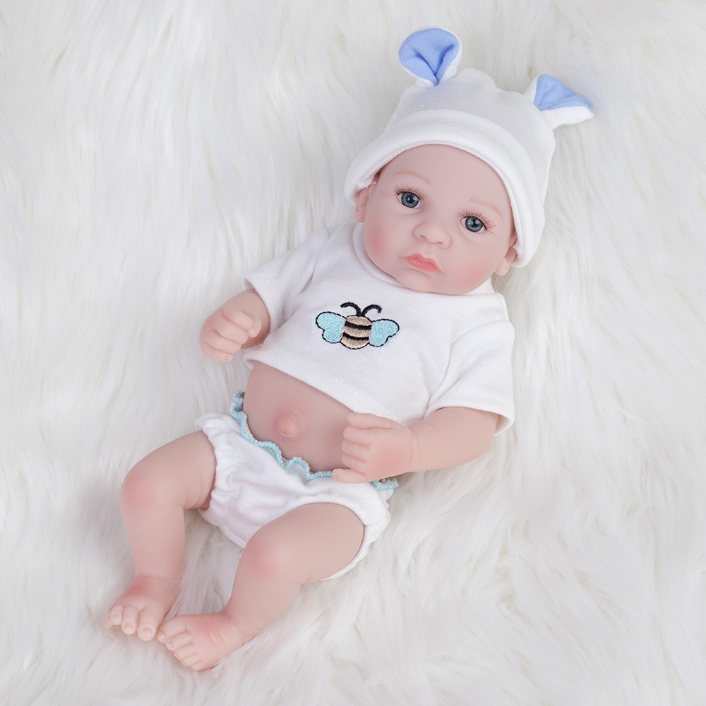 Cute Baby Boy Girl Twins Full Body Vinyl Silicone Lifelike Newborn