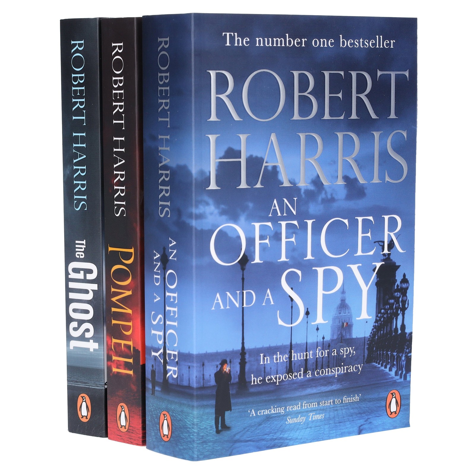 Robert Harris (The Ghost, Pompeii & An Officer and a Spy) 3 Books Set - PB