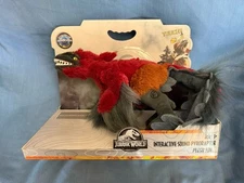 Universal Studios Jurassic World Interactive Sound Pyroraptor Plush Toy NEW