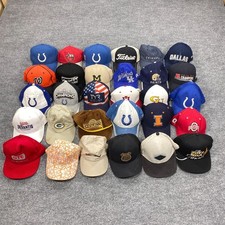 Hat Cap Lot Of 30 Bulk Mix Snap Strap Fit Stretch Logo Trucker Sport Outdoor 608