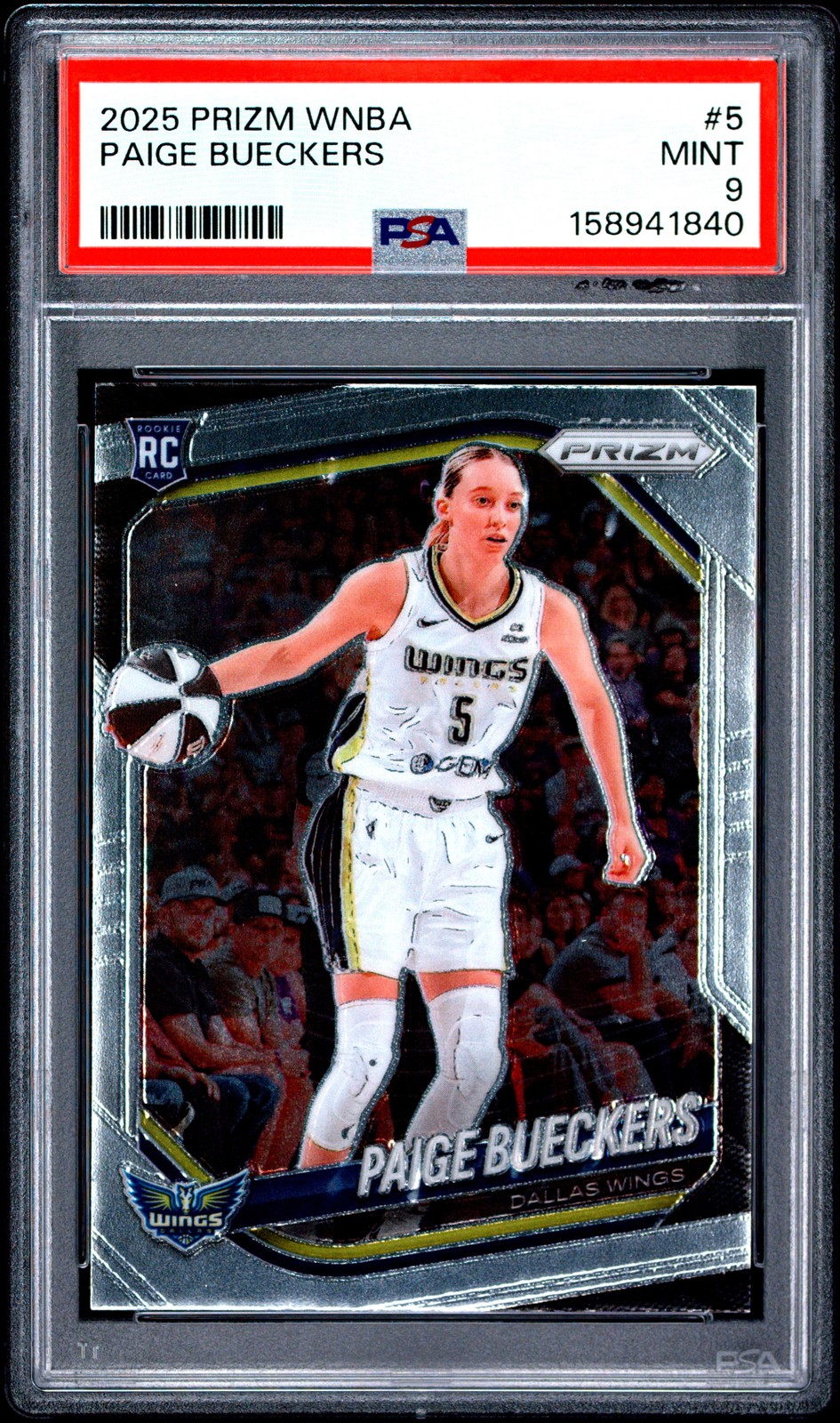 2025 PANINI PRIZM WNBA #5 PAIGE BUECKERS ROOKIE RCPSA 9 view 1