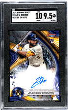 2024 Bowman's Best Jackson Chourio #B24-JC Of '24 Autograph SGC 9.5 Auto 10