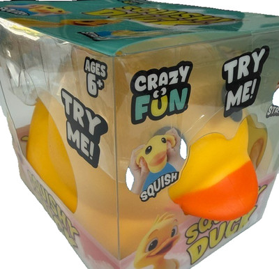 RMS Crazy Fun Duck Squishy Squeeze Toy JUMBO Yellow VIRAL Squish It Stretch