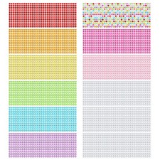 6048PCS Gem Sticker for Craft, 6mm Adhesive Rhinestone Stickers, 12 Embellish...