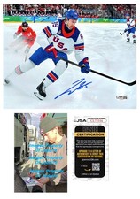 Jake Sanderson Signed Team USA 2026 Olympics Gold 8x10 Photo EXACT Proof JSA B