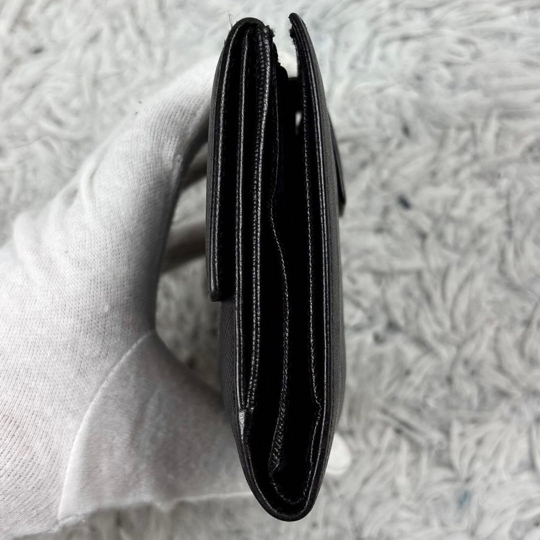 PRADA Saffiano Leather Compact Bifold Wallet Triangle Logo Black 4.3x6.3x0.8" thumbnail 6