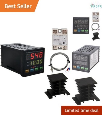 Digital PID Temperature Controller Fahrenheit Celsius Auto-Tune Relay Thermoc...