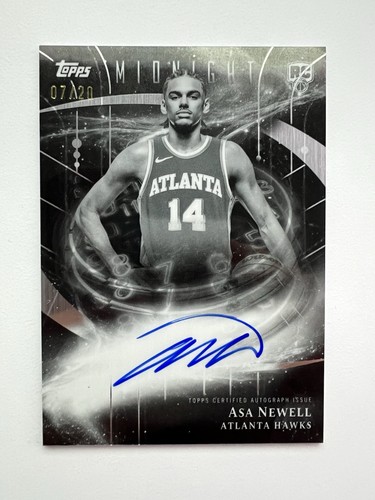 2025 Topps Midnight Basketball Equinox Asa Newell #SMR-AN