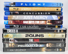 Lot of 11 Movies Blu-ray DVD Denzel Washington, Will Smith, Idris Elba