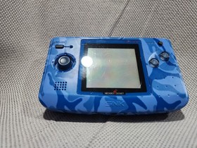 SNK NEOGEO POCKET COLOR CAMOUFLAGE BLUE CONSOLE  TESTED & WORKING 