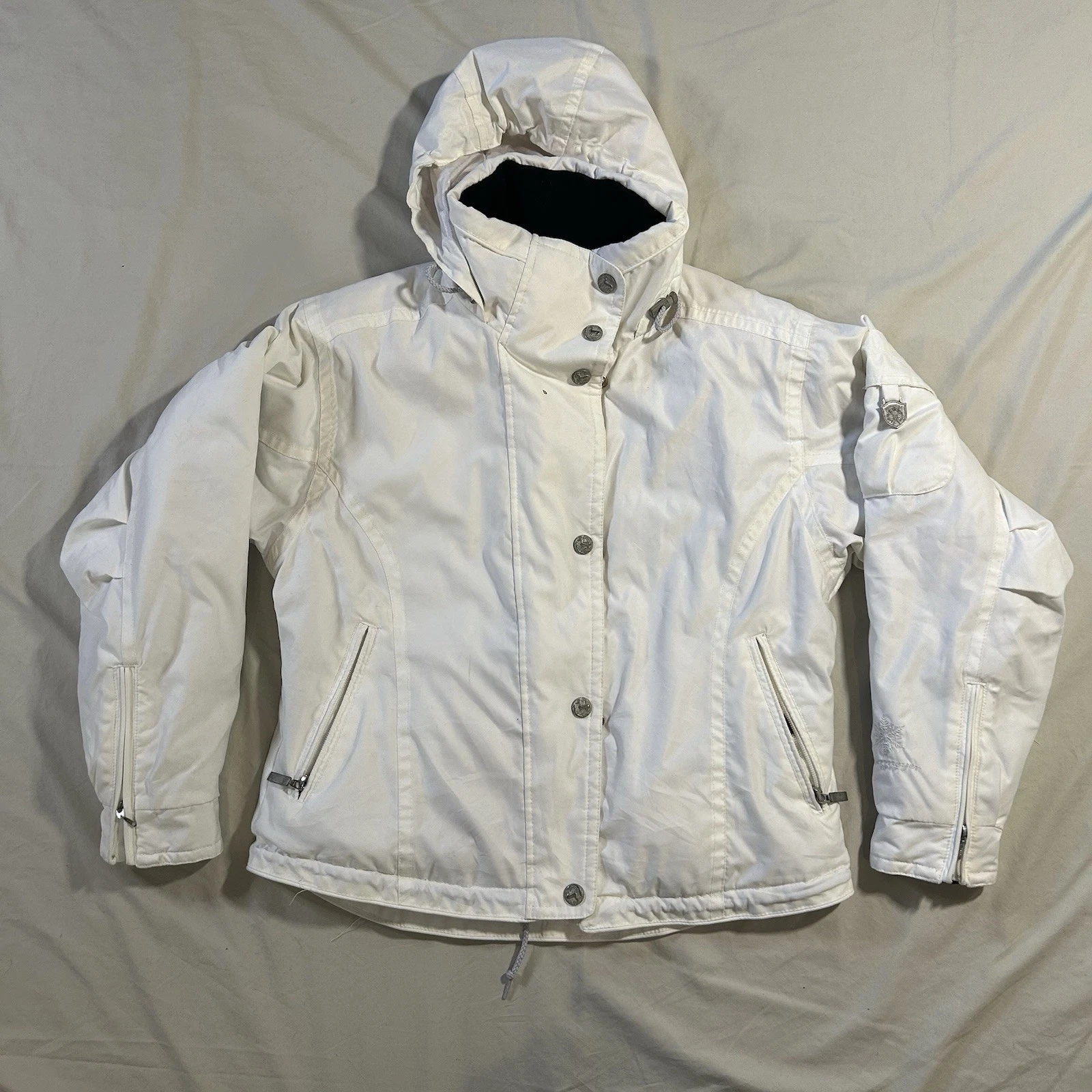 Obermeyer Northern Lights Igloo White Ski Jacket Women’s 6 Winter Snow Vintage