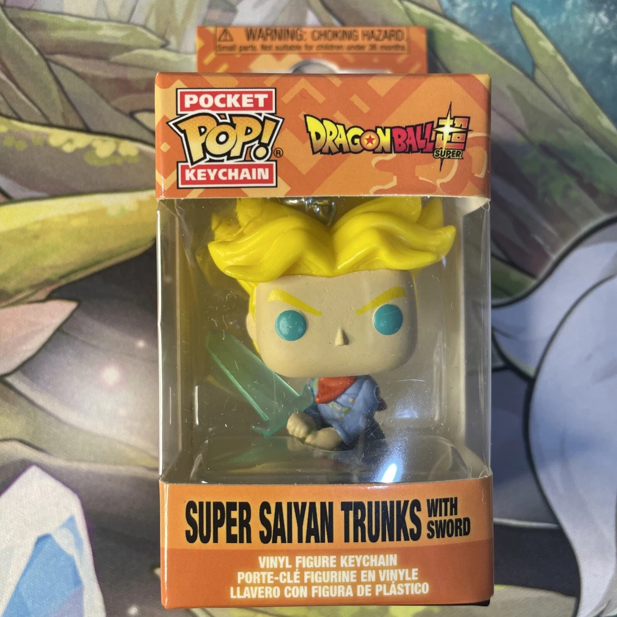 Pocket Pop Keychain Dragon Ball Super Super Saiyan Trunks With Sword New