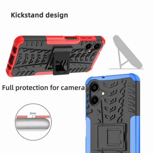 For Samsung Galaxy A06, Luxury Hybrid Armor KickStand Defender Dual Case Cover - 第 9/21 張圖片