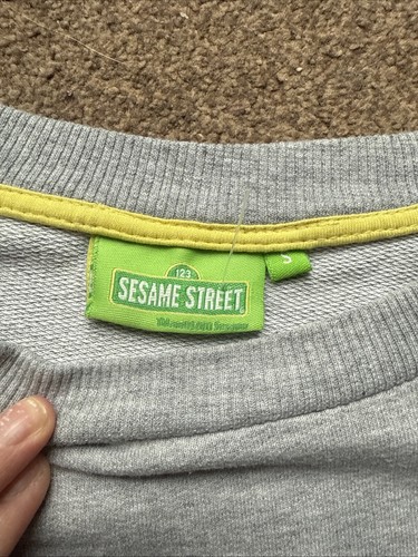 Vintage Sesame Street Sweatshirt Top Grey In Size S Cedarwood State - Picture 3 of 4
