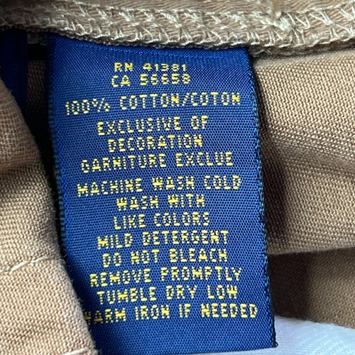 Polo Ralph Lauren Pants Jeans Mens 32 X 34 Brown Lightweight Five Pocket - Picture 5 of 10