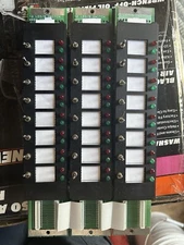 (3) SIMPLEX  16 LED/8 Switch Red & Green LED Part Number 562-747 B 4894