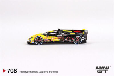 Mini GT IMSA 1:64 Cadillac Racing V-Series.R #01 Giallo, Edizione Limitata MGT708
