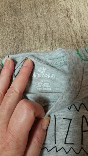 Okie Dokie How to Draw a Lizard Gray Short Sleeve T Shirt Top Boys Small Size 41 - Picture 3 of 3