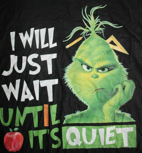 I WILL JUST WAIT UNTIL IT'S QUIET- Teacher  Long Sleeve T-Shirt, 5XL, Black - Picture 4 of 6