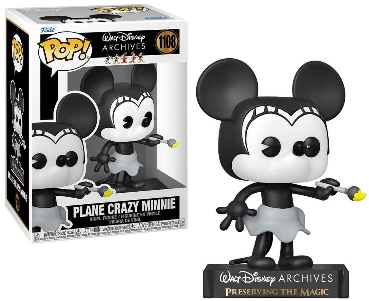 Funko Pop! Disney: Minnie Mouse - Plane Crazy Minnie(1928) (Importación Usa)