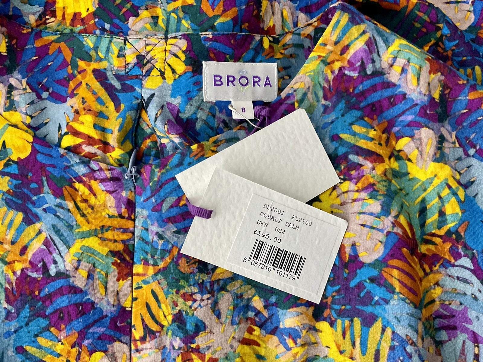 BRORA liberty palm print zip front jumpsuit BNWT RRP £195 sold out 8 image 7