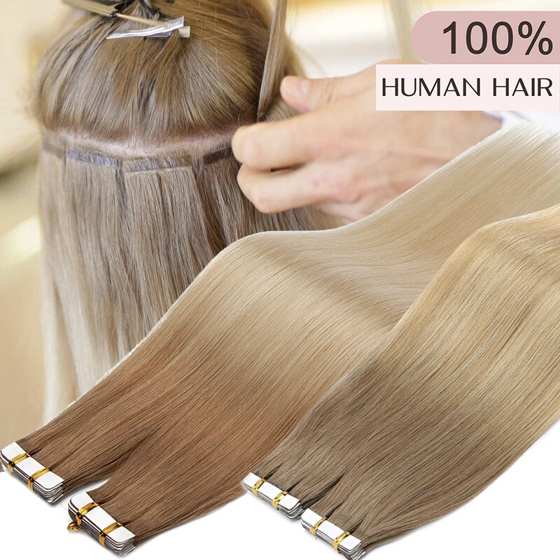 THICK 150G Traceless Tape in Skin Weft Real Remy Human Hair Extensions Full Head - Image 4 of 4