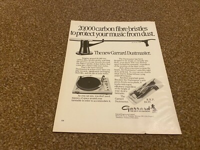 HIFIB2 WERBUNG 11X8 THE GARRARD DUTMASTER