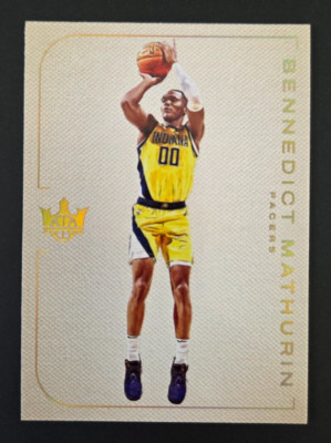 Bennedict Mathurin Blank Slate 2022-23 Court Kings Indiana Pacers NBA SSP Rookie