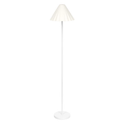 LEDVANCE white Decor Pulp metal and paper mache floor luminaire, E14, dimmable,