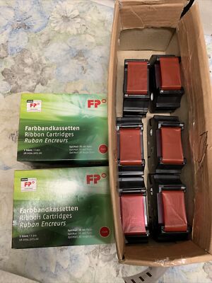 Francotyp Postalia Ribbon Cartridges 12 Sticks Lot FP Genuine OptiMail 30 Red 