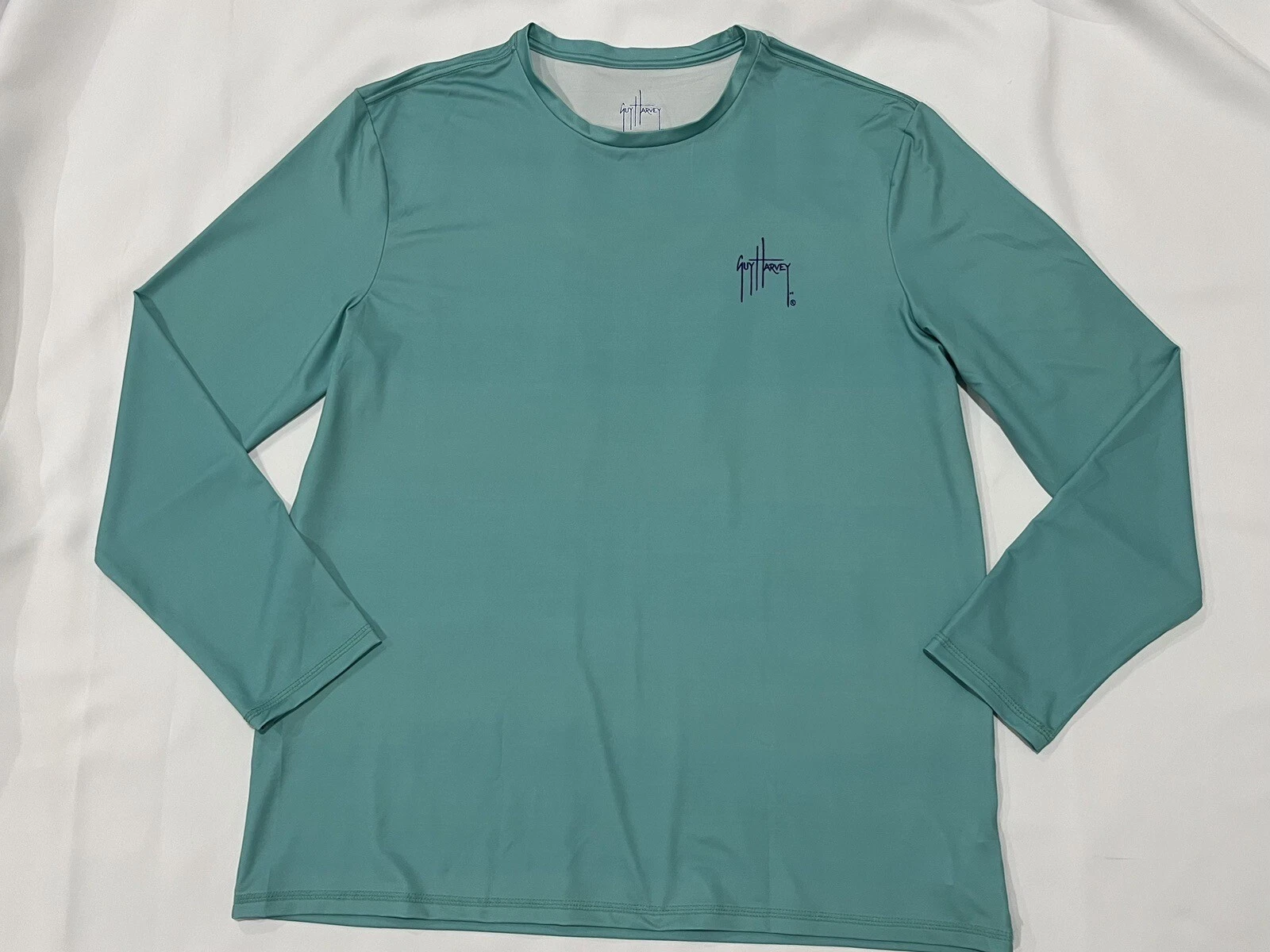 Guy Harvey T-Shirt Mens Extra Large Grand Slam Long Sleeve Stretch Fishing Shirt