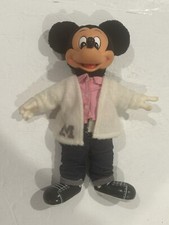 Applause Walt Disney Vintage Sock Hop Mickey Mouse Hard Plastic Plush 11  