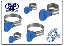 Jubilee Wing Spade Zinc Plated Garden Hose Clips Domestic Pipes Clamp BZP - CLIP