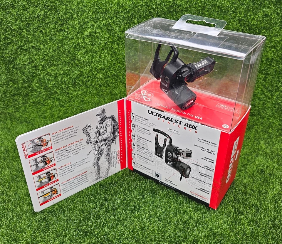 QAD Ultrarest HDX Right Hand Full Containment Drop-Away Arrow Rest #UHXBK-R - Image 2 of 3