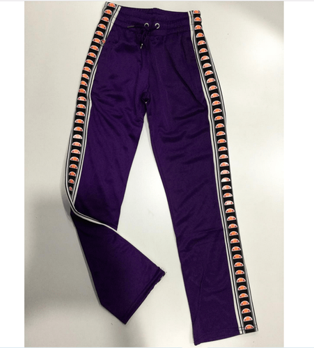 PANTALONI ELLESSE TUTA DONNA EHW306W19 499 PANT CROWN JEWEL LOGO BANDA  VIOLA | eBay