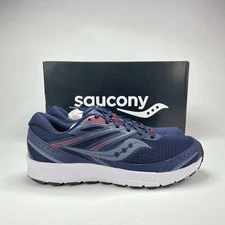 Saucony Cohesion 13 Navy Red Athletic Trail Running Shoes Sneaker Men's Size 11